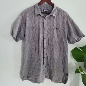 Men's Patagonia hemp cotton blend workwear button down